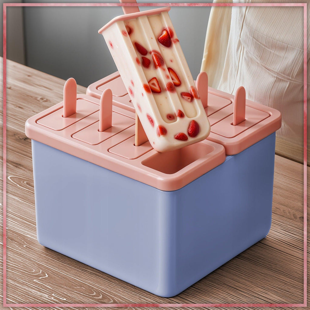 Kuketo Eisformen 8er-Set – Eis am Stiel selber machen, spülmaschinenfest