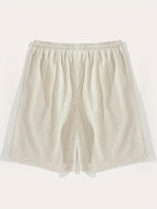 Herren Waffle Shorts – Atmungsaktive Sportshorts mit Tunnelzug
