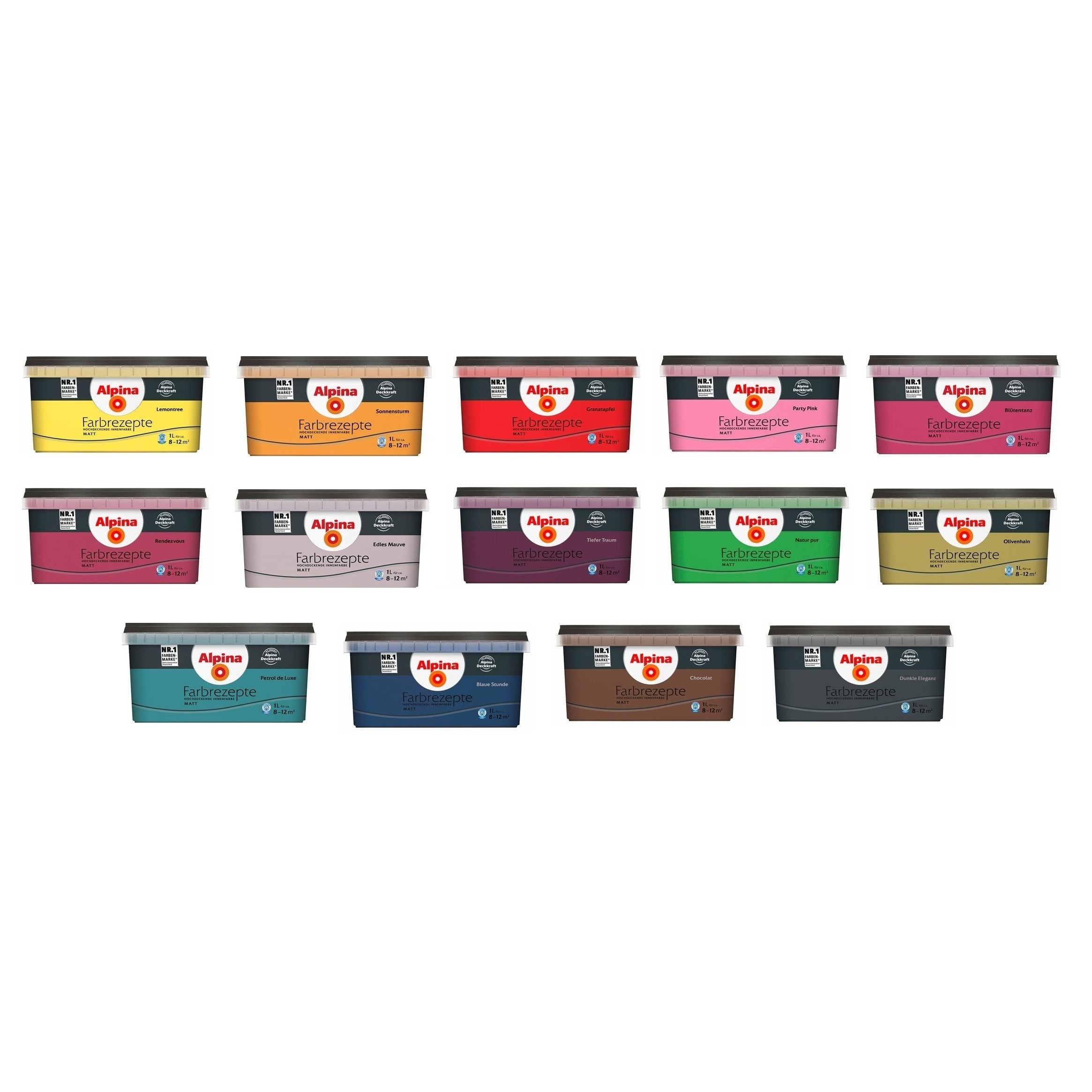 Alpina Color Recipes Wandfarbe 1 Liter – Matt, Geruchsarm, Hohe Deckkraft