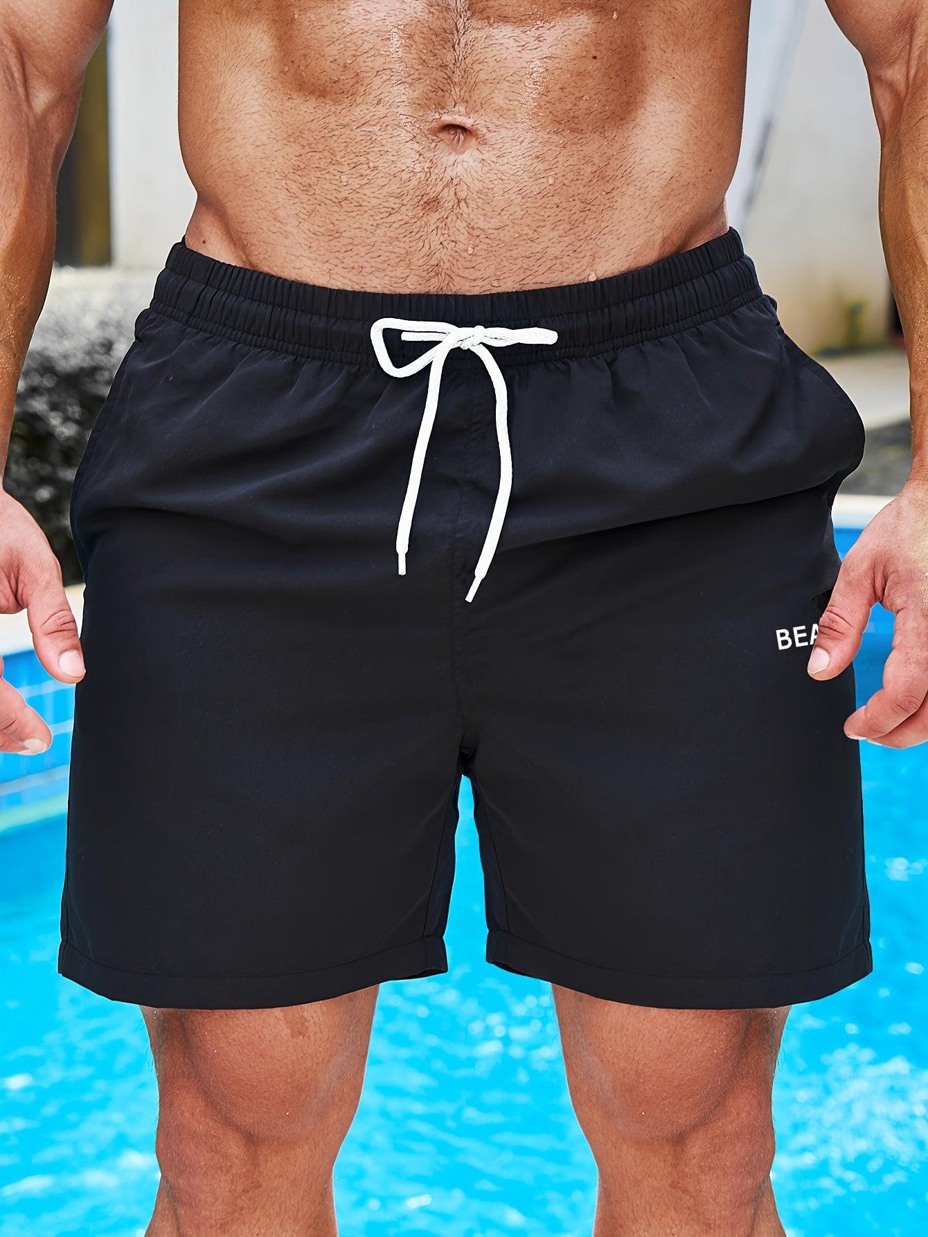 Herren Badeshorts – Coco Beach Swim Trunks mit Tropenprint