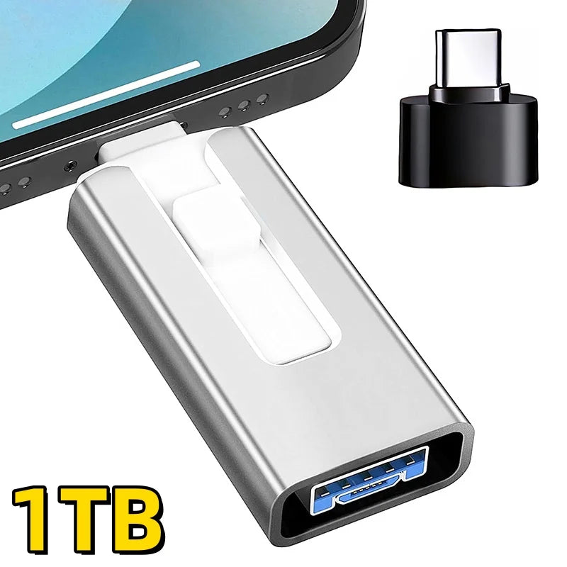 USB 3.0 Stick 4-in-1 für iPhone, iPad & Android – 256GB bis 2TB Speicher