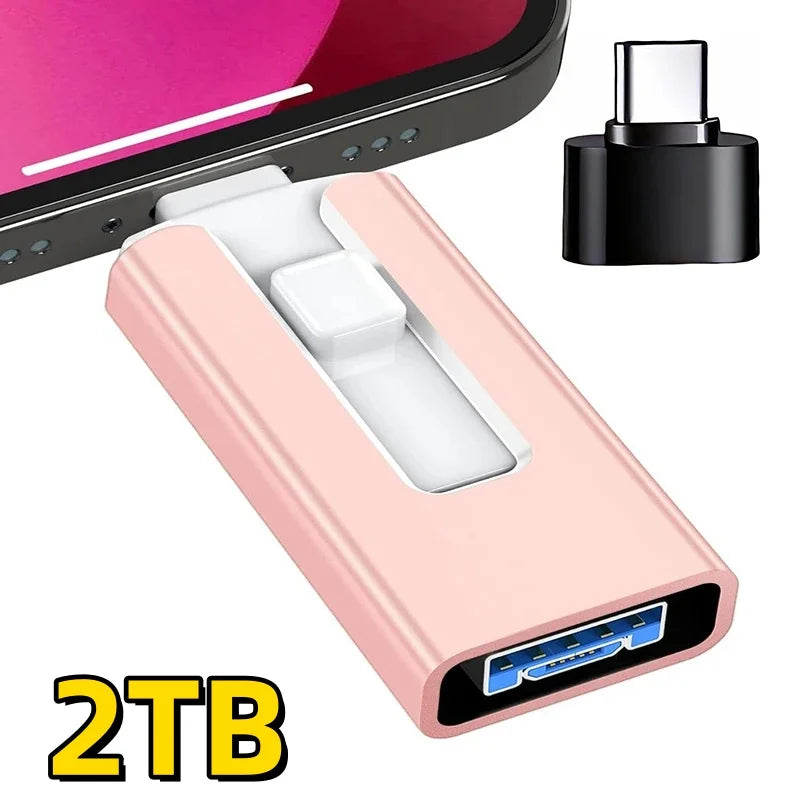 USB 3.0 Stick 4-in-1 für iPhone, iPad & Android – 256GB bis 2TB Speicher