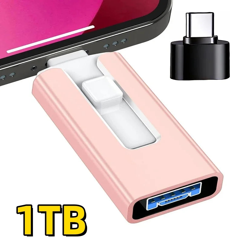 USB 3.0 Stick 4-in-1 für iPhone, iPad & Android – 256GB bis 2TB Speicher