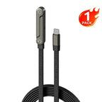 240W USB-C Schnellladekabel mit Halterung – Geflochtenes Typ-C Kabel 1,5m für iPhone & Samsung