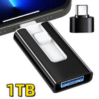 USB 3.0 Stick 4-in-1 für iPhone, iPad & Android – 256GB bis 2TB Speicher