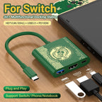 3-in-1 USB-C Hub – HDMI 4K, PD 100W Schnellladung & USB 3.0 für Switch, MacBook & Laptop