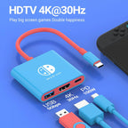 3-in-1 USB-C Hub – HDMI 4K, PD 100W Schnellladung & USB 3.0 für Switch, MacBook & Laptop