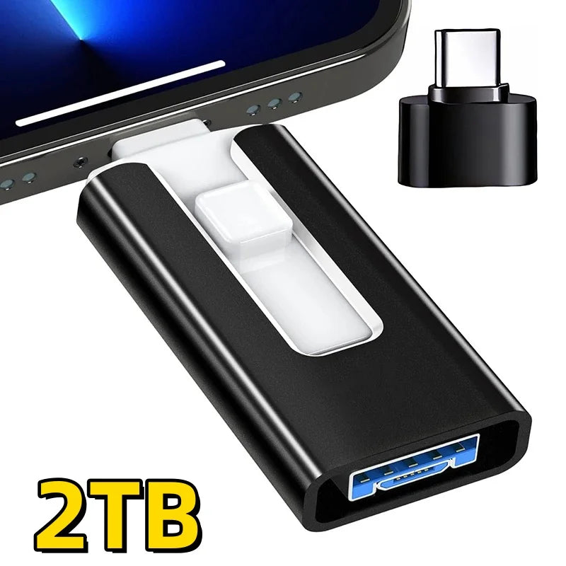 USB 3.0 Stick 4-in-1 für iPhone, iPad & Android – 256GB bis 2TB Speicher