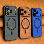 Luxus Leder Handyhülle – Retro Business, MagSafe, für iPhone 11–17 Pro Max & Air