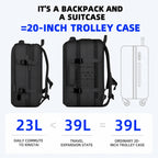 Reiserucksack 40x20x25 cm – Handgepäck Erweiterbar Airline-Konform 7 Farben