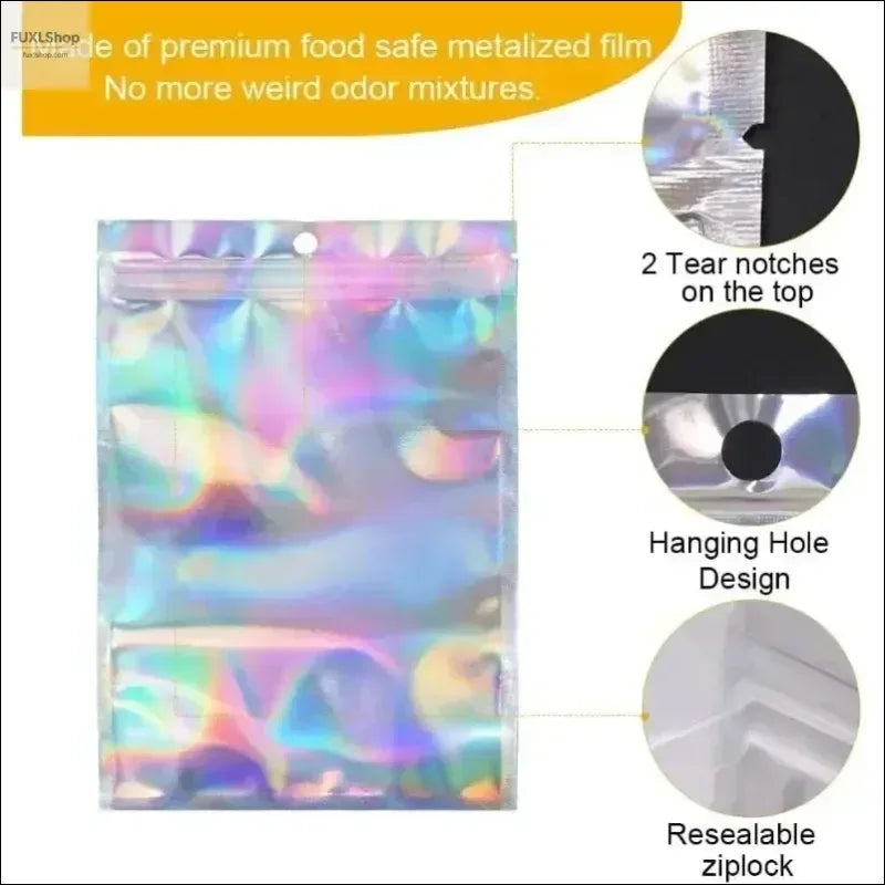 fuxl-holographische-laser-versiegelte-beutel-wiederverschliessbar-977 - FUXLShop