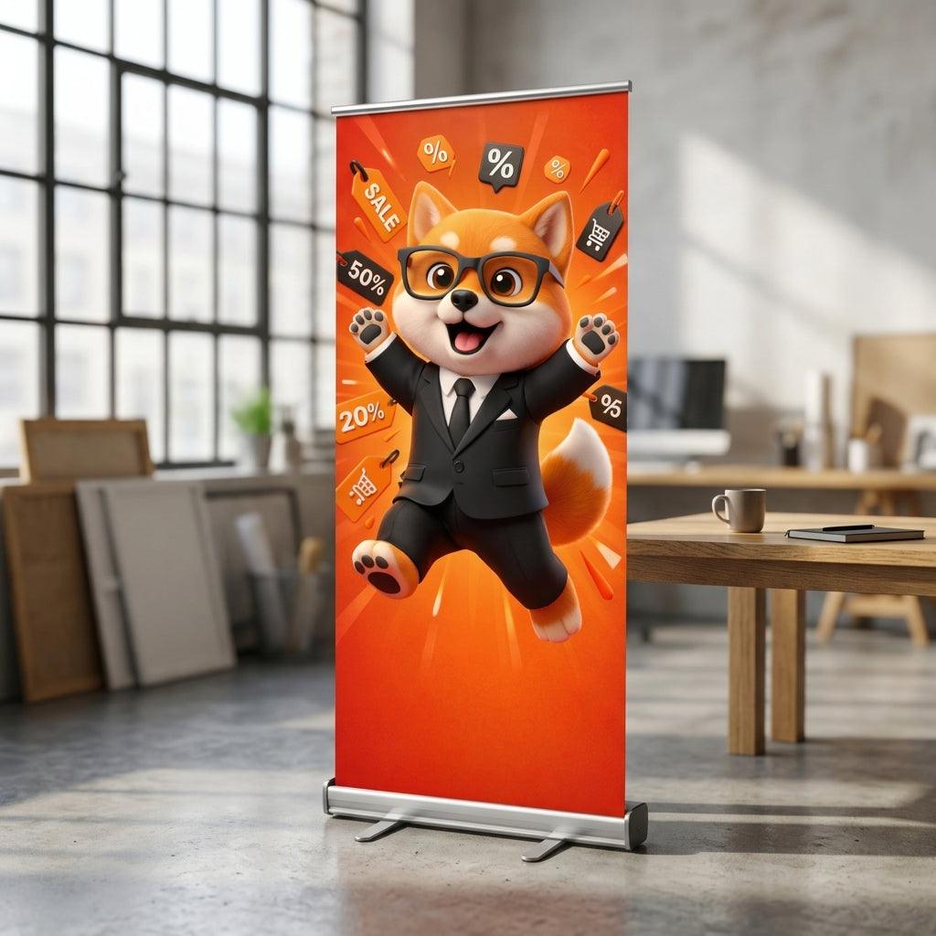 Pop-up Bannerständer | Sternenhimmel Gold & Schwarz | FUXLShop