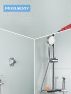 Verstellbarer Duschkopfhalter mit Saugnapf – Wandmontage ohne Bohren, ABS-Kunststoff, Grau