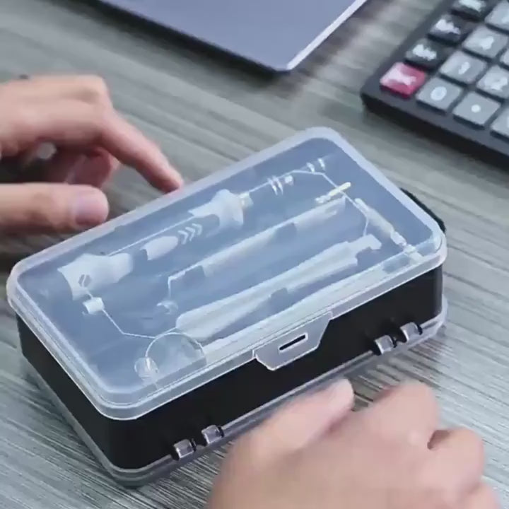 Präzisions-Schraubendreher Set 117-teilig - Mini Reparatur-Kit mit Torx & Triwing Bits