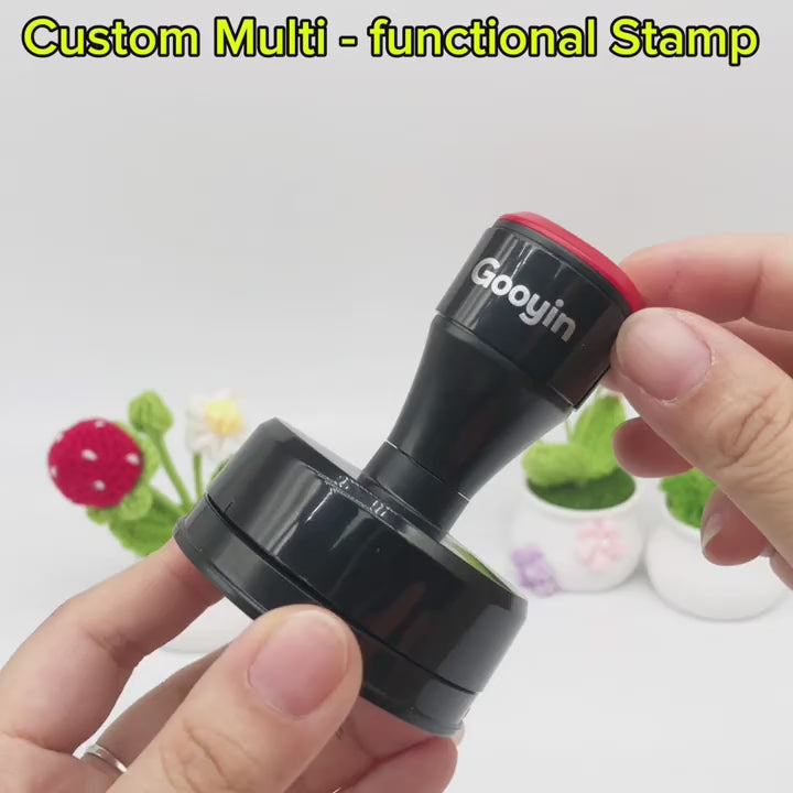 Personalisierter Stempel Selbstfärbend - Custom Logo Business Stempel mit eigenem Design für Verpackung, Imkerei & Kleinunternehmen